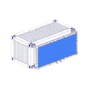 Kit de fixation latérale d’enseigne sur container maritime